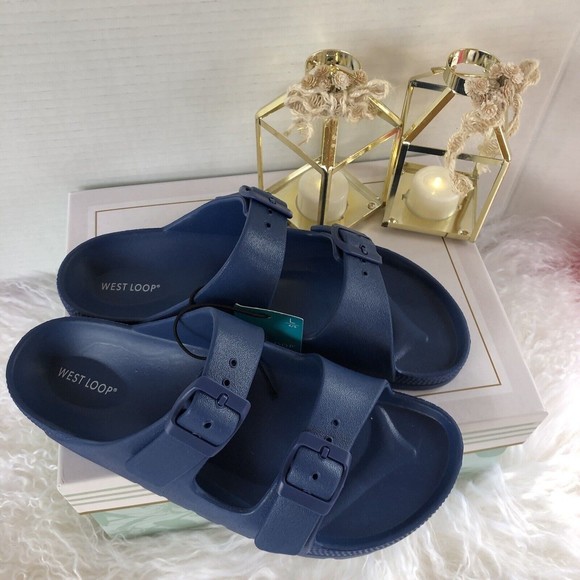 Women's Sandals-Choose Size-4/5 Bright Blue-Waterproof-West Loop - Picture 11 of 15